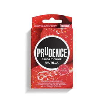 Prudence Preservativo Sabor Frutilla X 3 Und