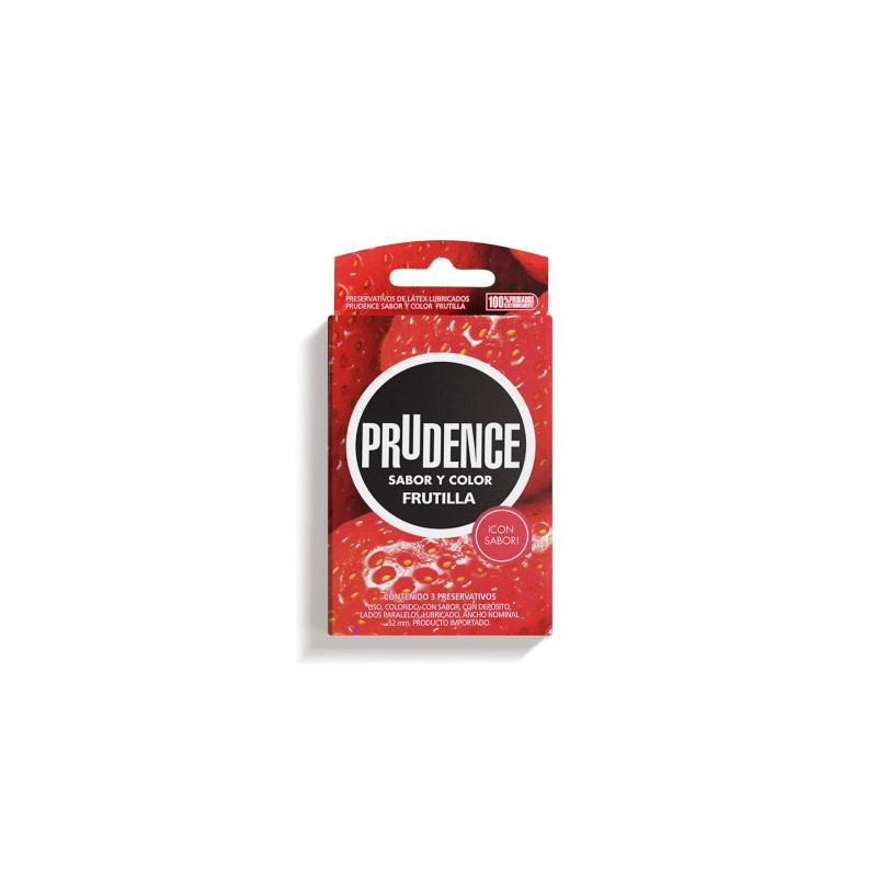 Prudence Preservativo Sabor Frutilla X 3 Und