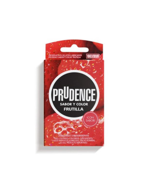 Prudence Preservativo Sabor Frutilla X 3 Und