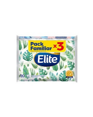Elite Pañuelo Desechable Pack Familiar X 3 Paquetes De 50 Un.