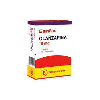 Olanzapina 10 Mg 30 Comprimidos Genfar