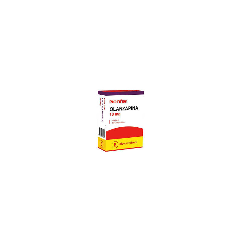 Olanzapina 10 Mg 30 Comprimidos Genfar
