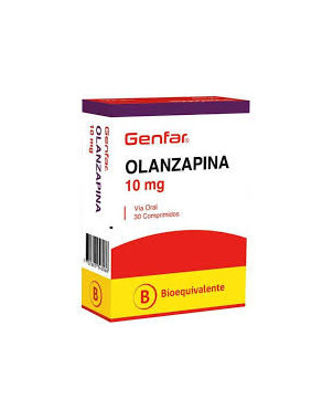 Olanzapina 10 Mg 30 Comprimidos Genfar