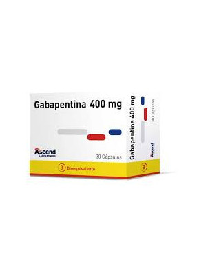 Gabapentina 400 Mg 30 Capsulas Lab Ascend