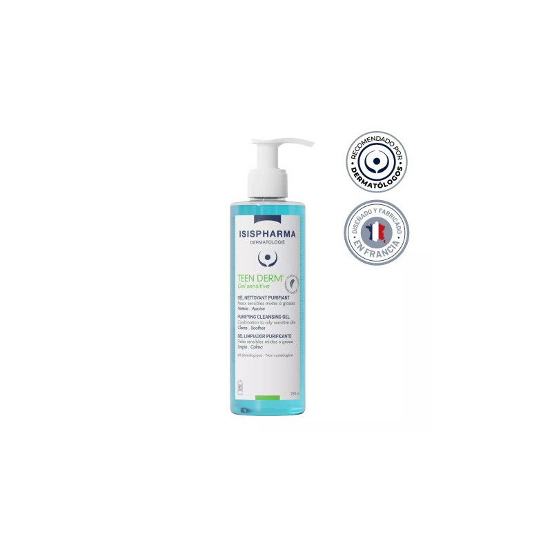 Teen Derm Gel Sensitive 250 Ml Isispharma