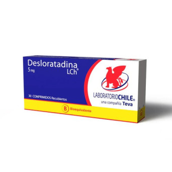 Desloratadina 5 Mg 30 Comp. Recubiertos Lab Chile