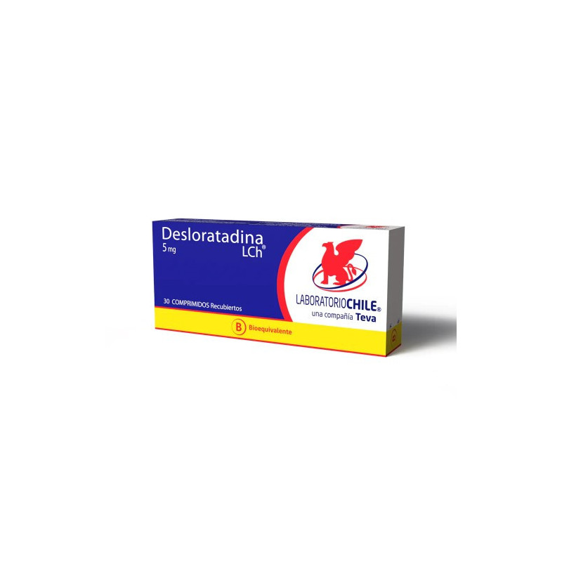 Desloratadina 5 Mg 30 Comp. Recubiertos Lab Chile