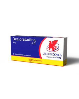 Desloratadina 5 Mg 30 Comp. Recubiertos Lab Chile