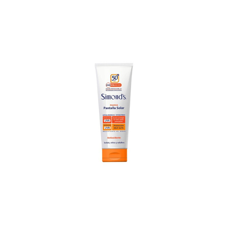 Simonds Pantalla Solar SPF 50+ Pomo 50 ML Bebes Niños Adultos