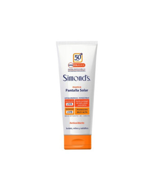 Simonds Pantalla Solar SPF 50+ Pomo 50 ML Bebes Niños Adultos