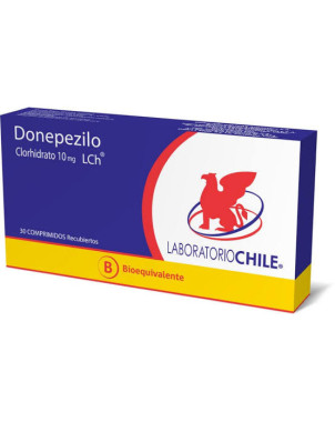 Donepezilo 10 Mg 30 Comp. Recubiertos Lab Chile