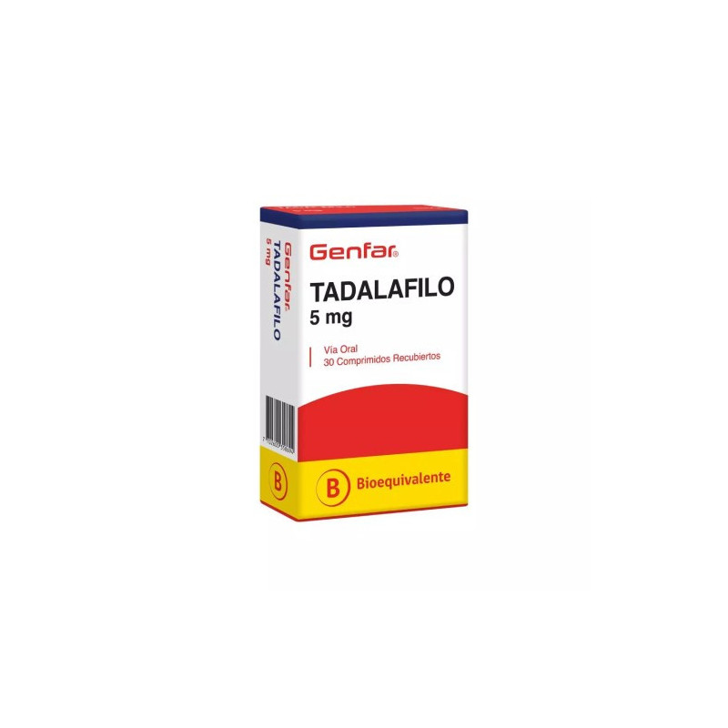 Tadalafilo 5 Mg 30 Comp. Rec. Genfar
