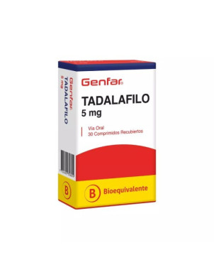 Tadalafilo 5 Mg 30 Comp. Rec. Genfar