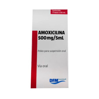 Amoxicilina 500 Mg/5mL 60 ML Lab DFM