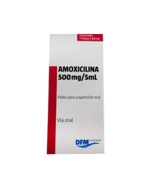Amoxicilina 500 Mg/5mL 60 ML Lab DFM