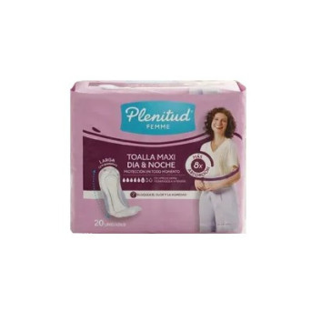 Plenitud Femme Toalla Maxi Dia Y Noche 20 Unidades