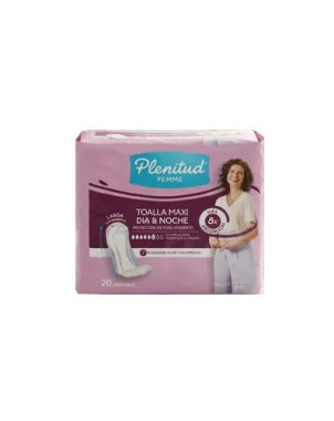 Plenitud Femme Toalla Maxi Dia Y Noche 20 Unidades