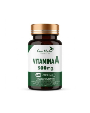 Vitamina A 500 Mg 60 Caps Green Medical