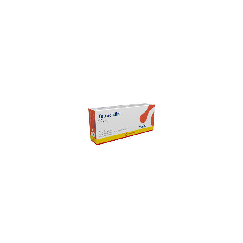 Tetraciclina 500 mg x 8 cáps