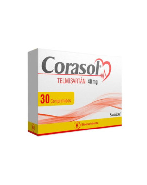 Corasol 40 Mg 30 Comprimidos