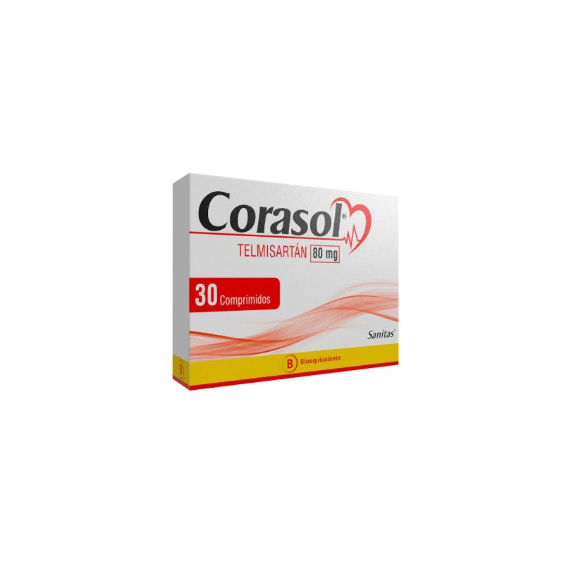 Corasol 80 Mg 30 Comprimidos
