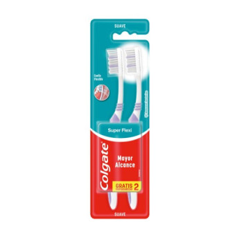Colgate Cepillo Suave Super Flexi Pack X 2 Un.
