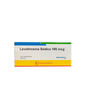 Levotiroxina Sódica 100 mcg x 100 comp