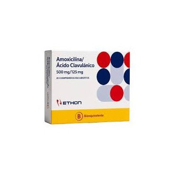 Amoxicilina 500 / Ac. Clavulanico 125 Mg. 20 Comp. Ethon