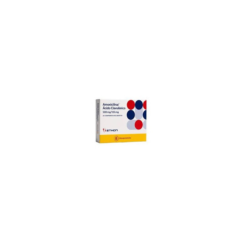 Amoxicilina 500 / Ac. Clavulanico 125 Mg. 20 Comp. Ethon